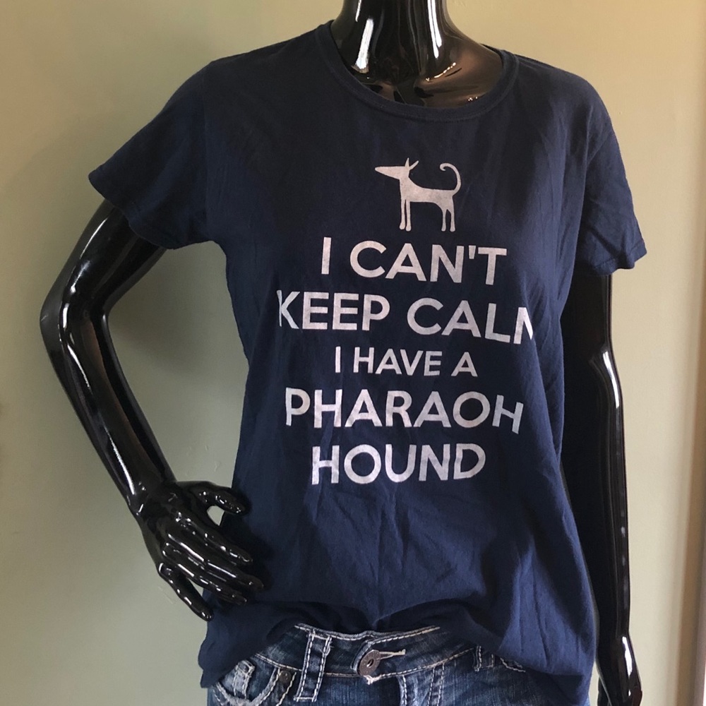 Blue t-shirt whit the quote
